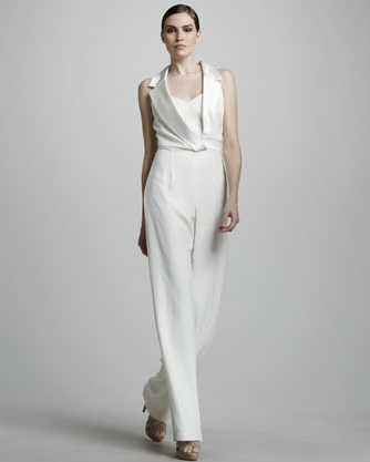 Theia best sale jumpsuit white