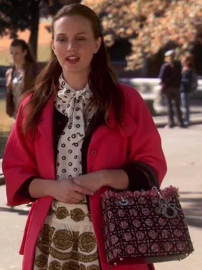 Blair waldorf Lady Dior tweed bag season 6 gossip girl