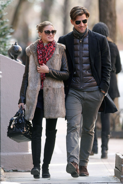 olivia palermo valentino primavera water resistant tote fur vest