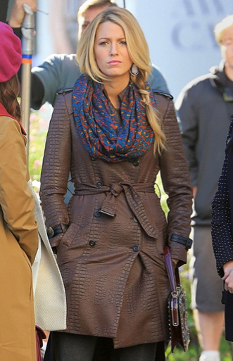 serena van der woodsen walter baker trench coat season 6 gossip girl