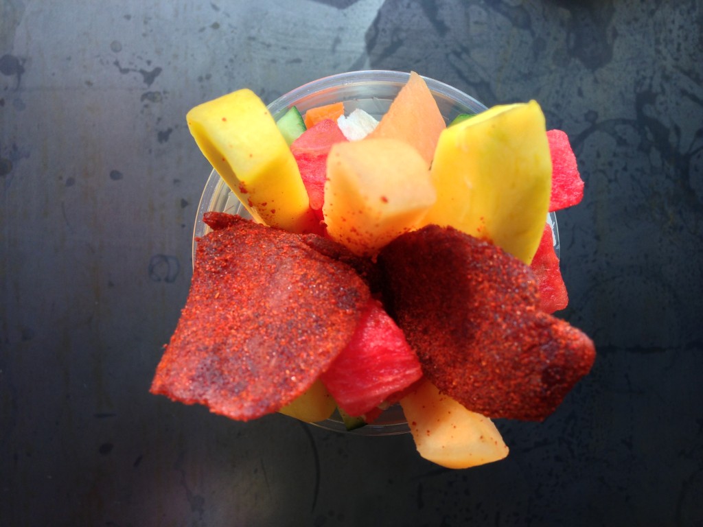 Mexican street cup candied dried mango healthy puesto la jolla mexican