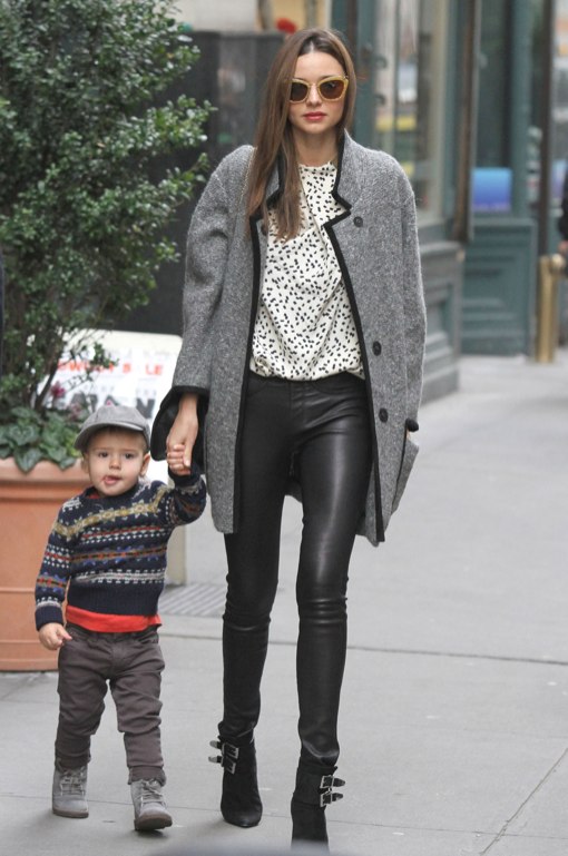 Miranda Kerr Takes Flynn Out In New York