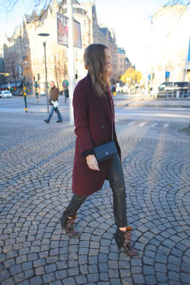 street style isabel marant berry heels