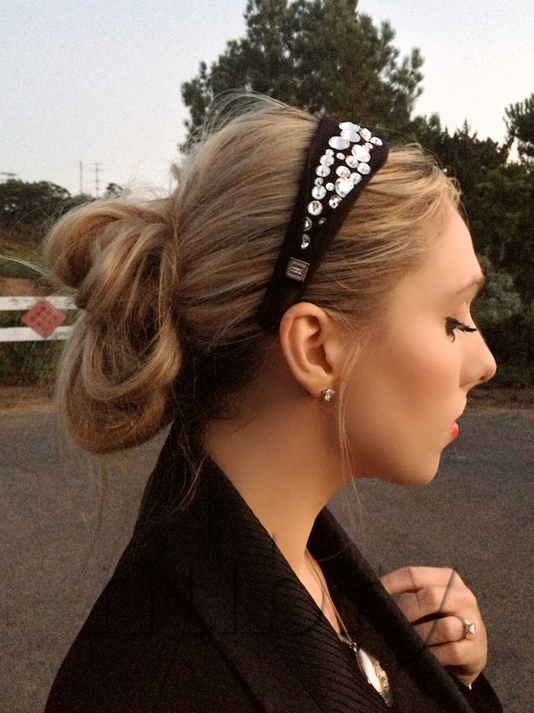 Black and White Spring 2013 Trend - Herve Leger Bedazzled Swarovski Crystal Headband