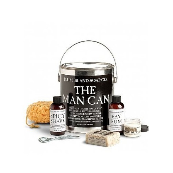 Plum Island Soap Company "the Man Can" Gift Basket