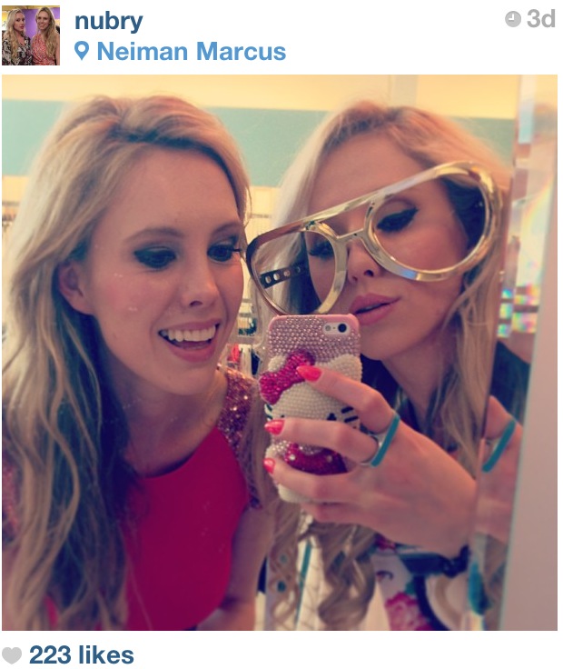 Britt and Gretchen in Photobooth neiman marcus cusp event