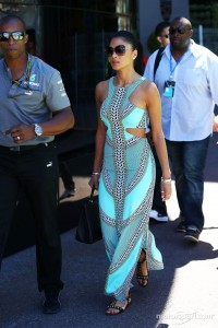 Nicole Scherzinger Wears Cutouts To Monaco Grand Prix Racetrack