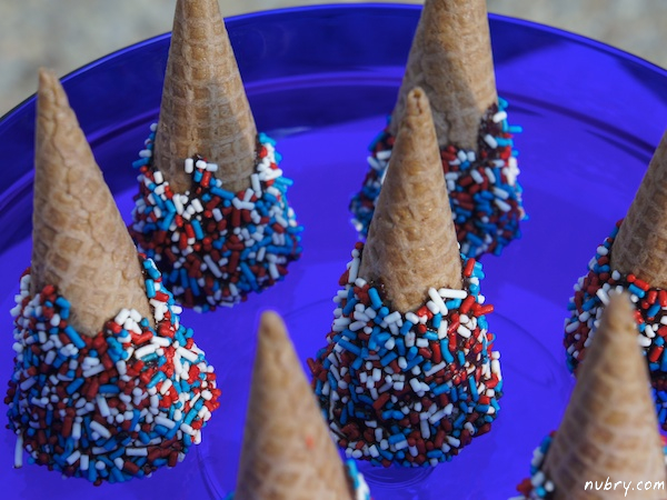 Easy Recipe For July 4th Dessert: Hand-Dipped Ice Cream Cones
