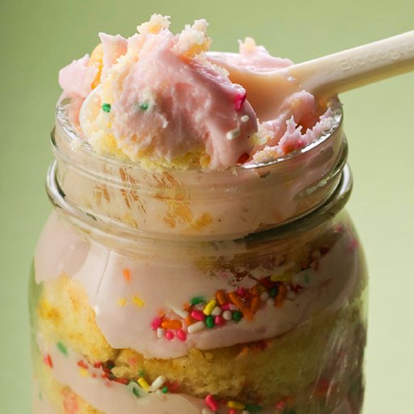 Yummy Cupcakes in a mason jar