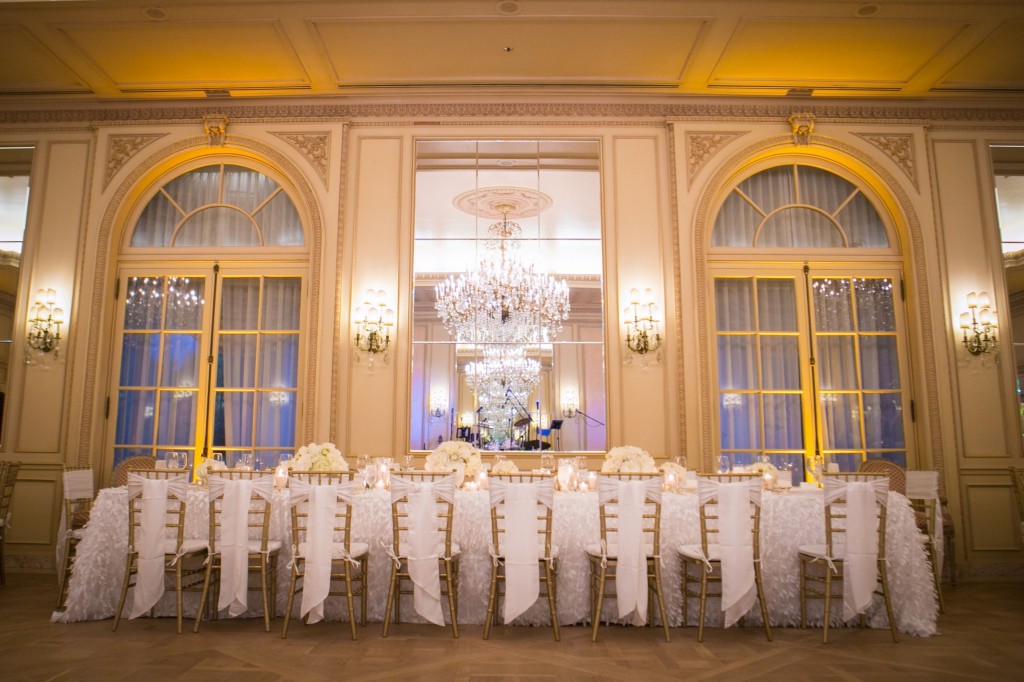 Classic Romantic Wedding Theme - Ballroom Table Setting
