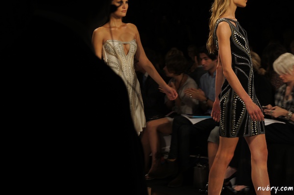 Contouring with Herve Leger Zippers At New York Fashion Week Spring 2014