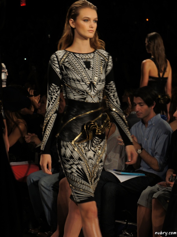 Contouring with Herve Leger Zippers At New York Mercedes Benz Fashion Week Spring 2014