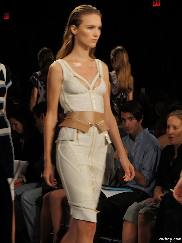 Contouring with Herve Leger Zippers At New York Fashion Week Spring 2014