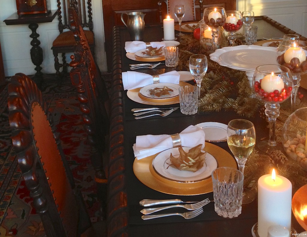 DIY thanksgiving table setting or seat setting nubry 12