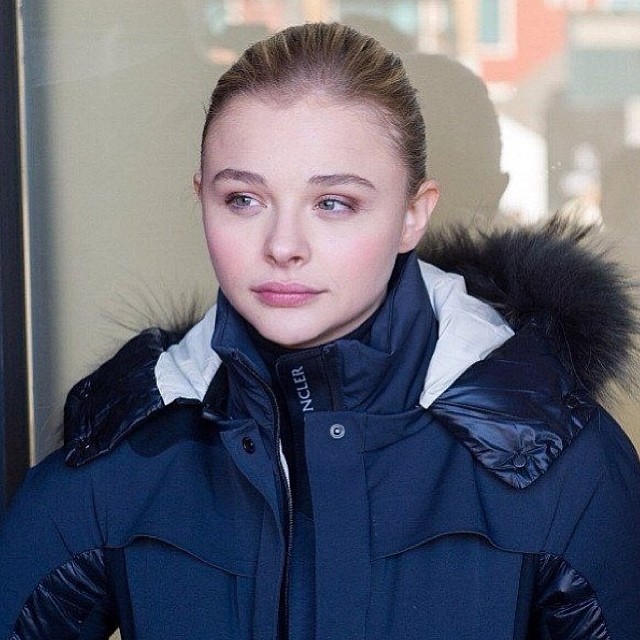 Chloe Moretz Moncler jacket sundance