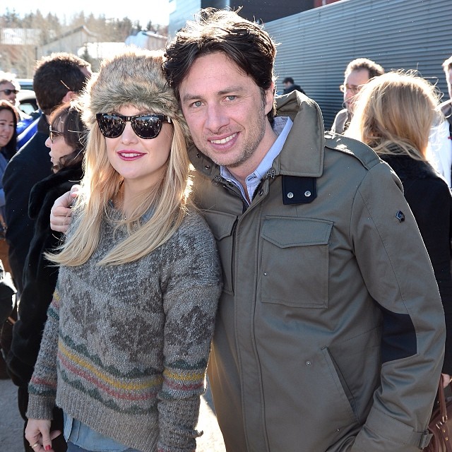 Kate Hudson at Sundance Film Festival - wearing winter sweater trapper fur hat sundance