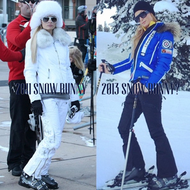 Paris Hilton Ski outfits in Aspen 