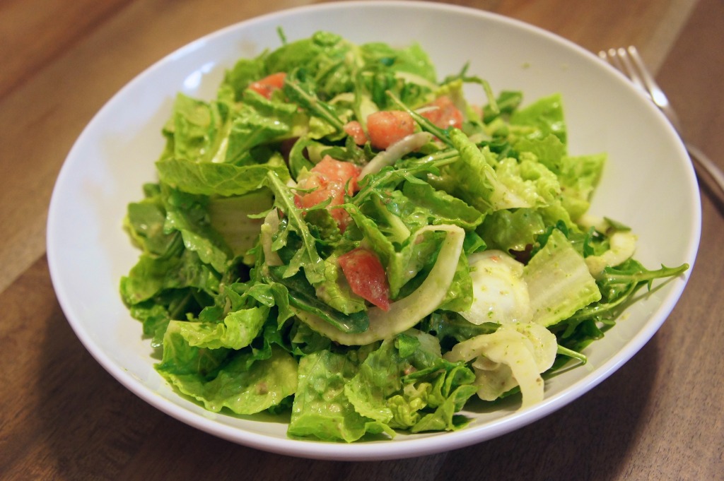 Detox Salad with Cilantro Dressing