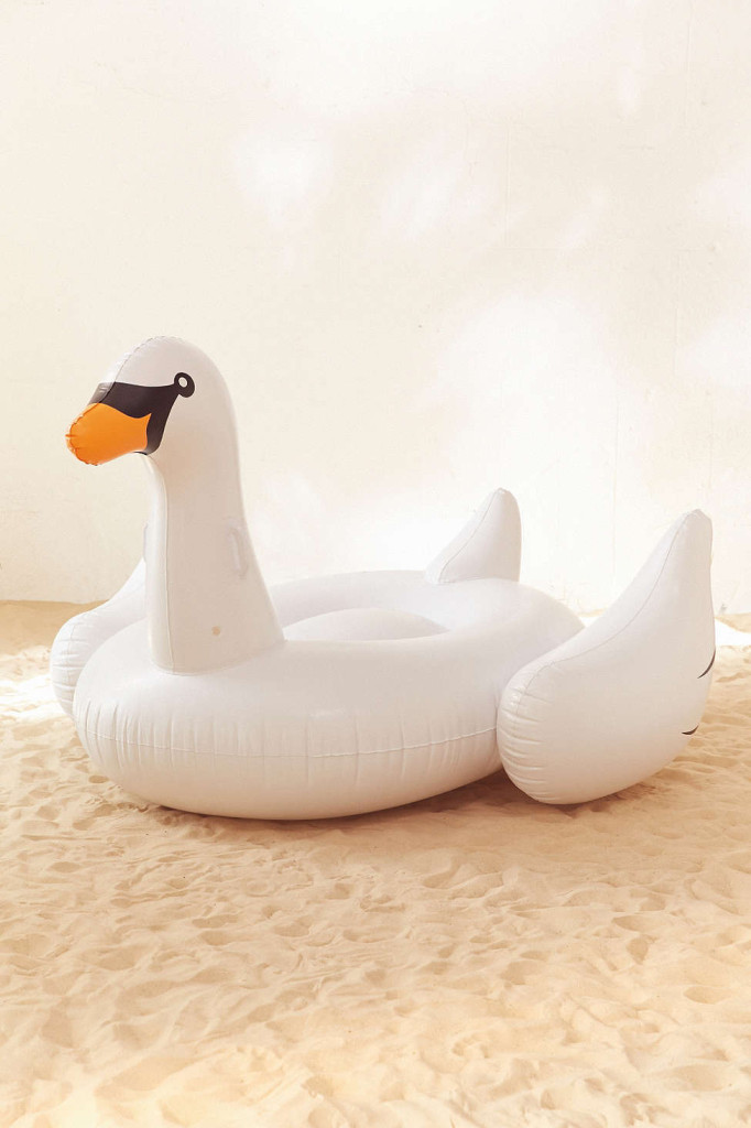 Swan raft for pool party