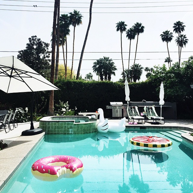 coachella fashion trends 2015 - big fun rafts swan and donut - song of style