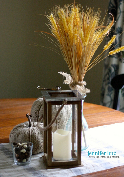 Wheat table centerpiece