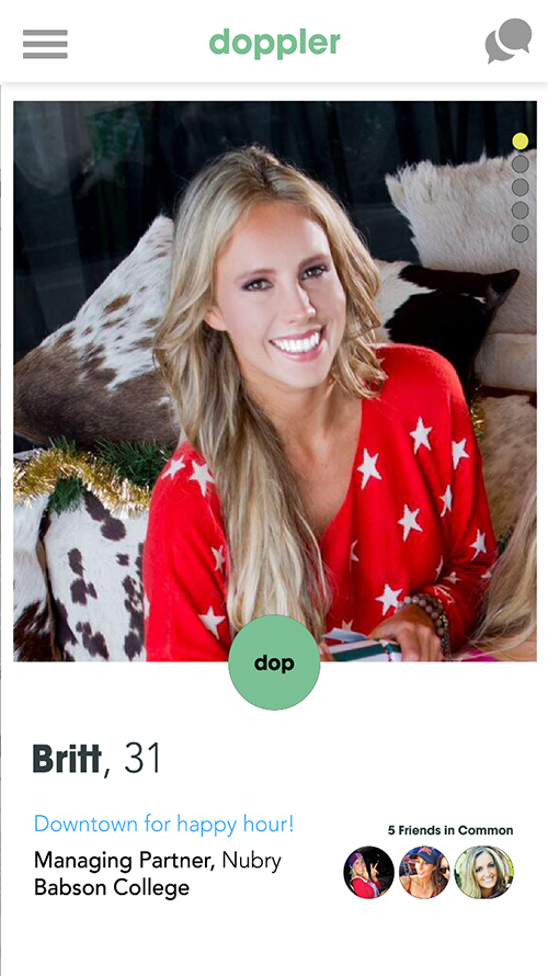 britt hackmann on upscale dating app