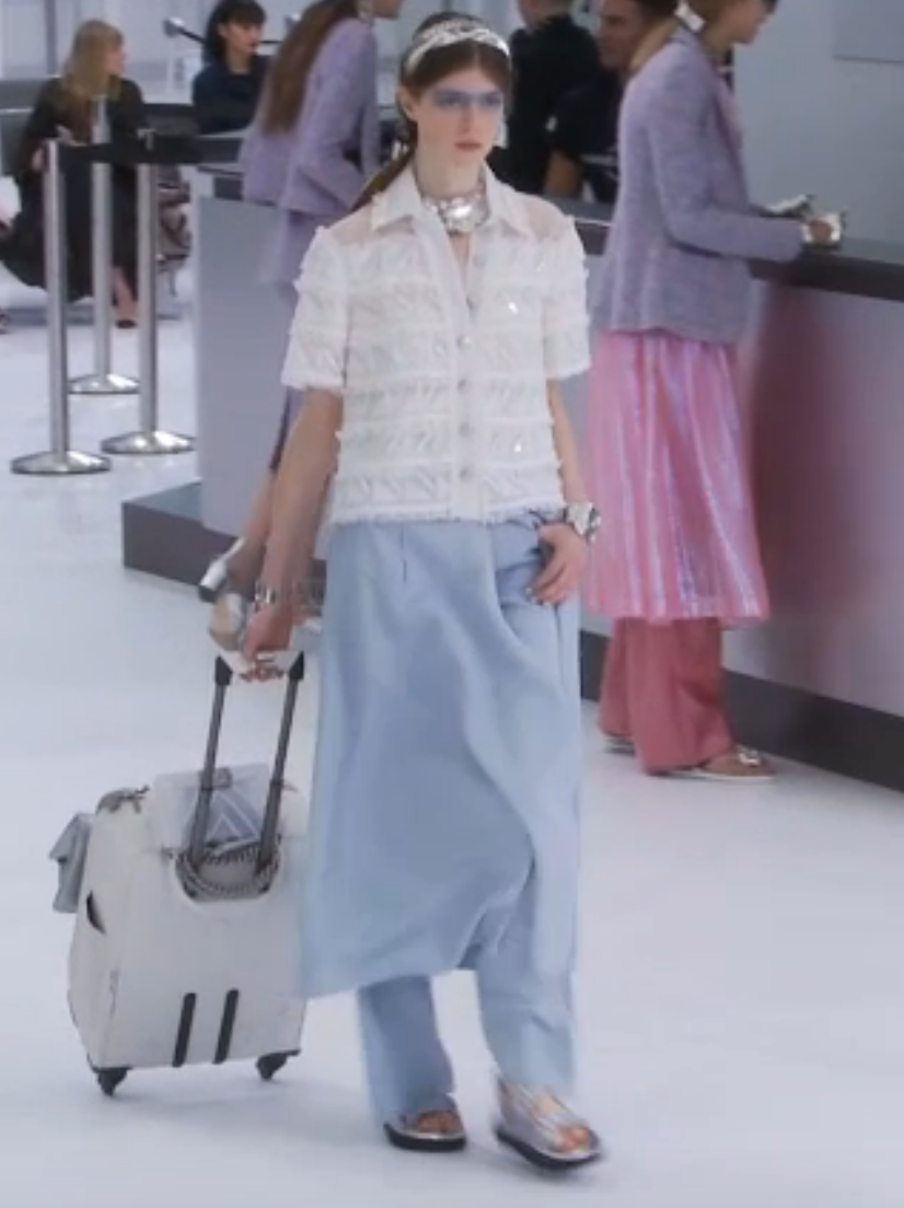 White Chanel Suitcase spring 2016