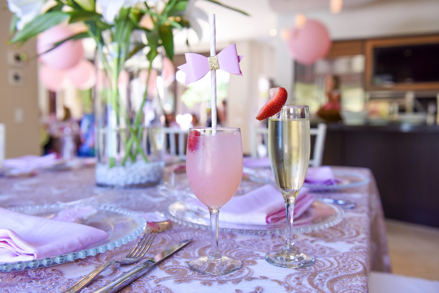 girl baby shower - pink decor ideas 2