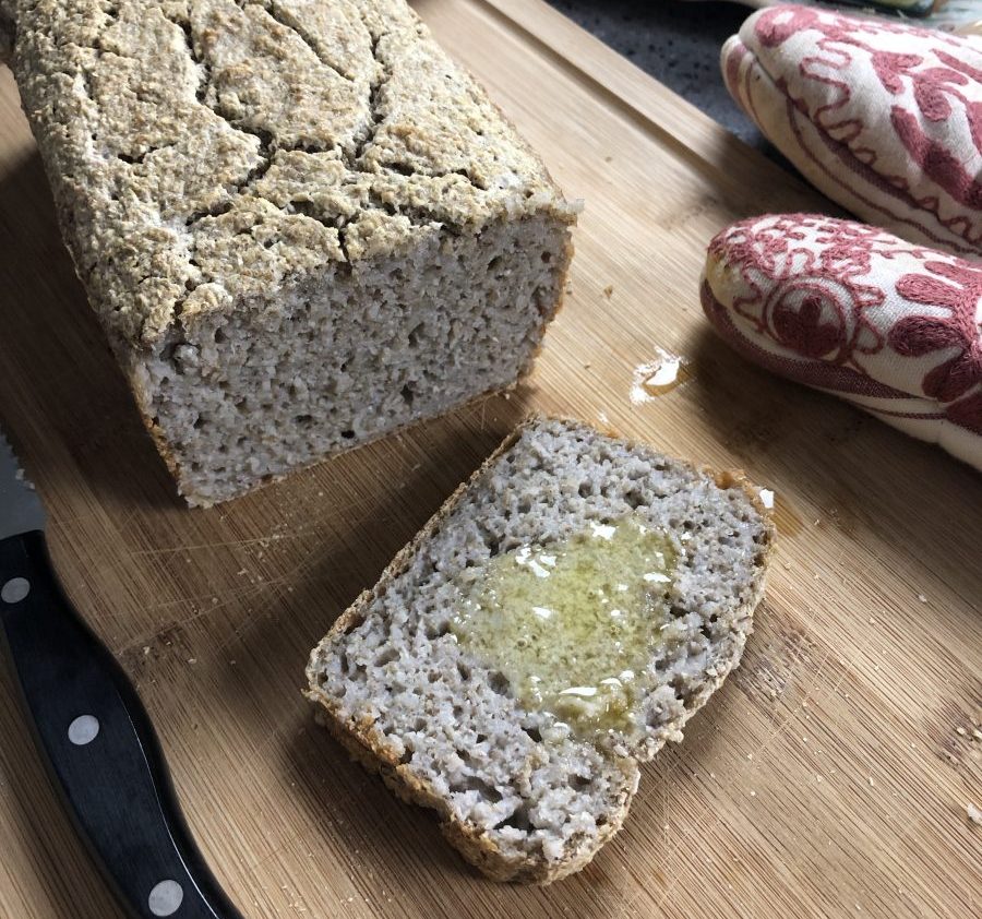 Fermented Buckwheat Bread - with butter