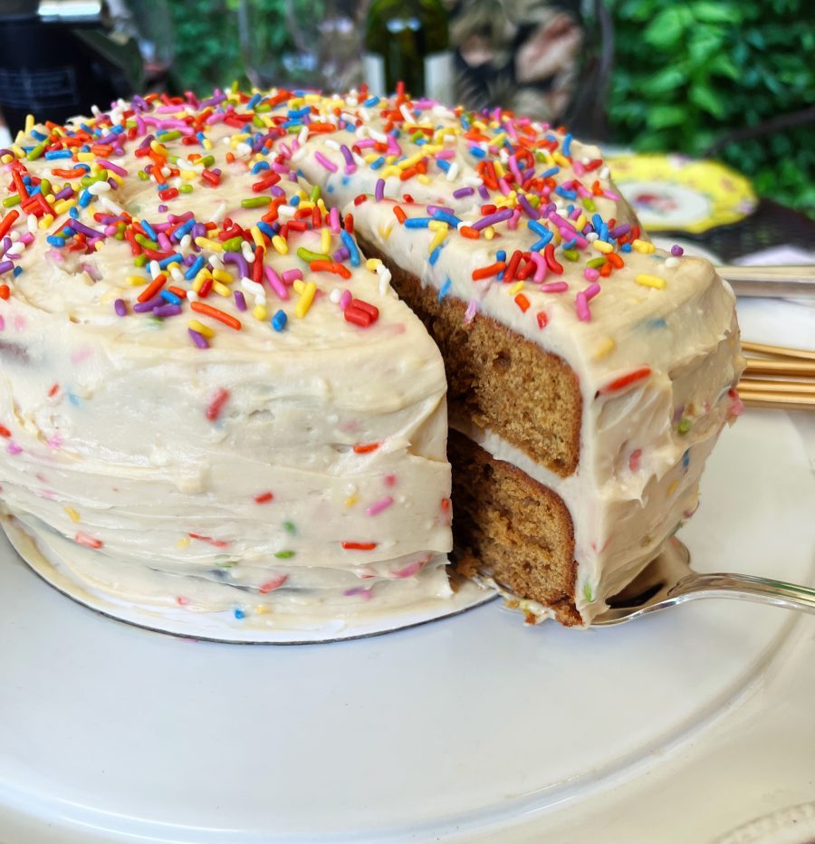 homemade funfetti birthday cake - no dyes