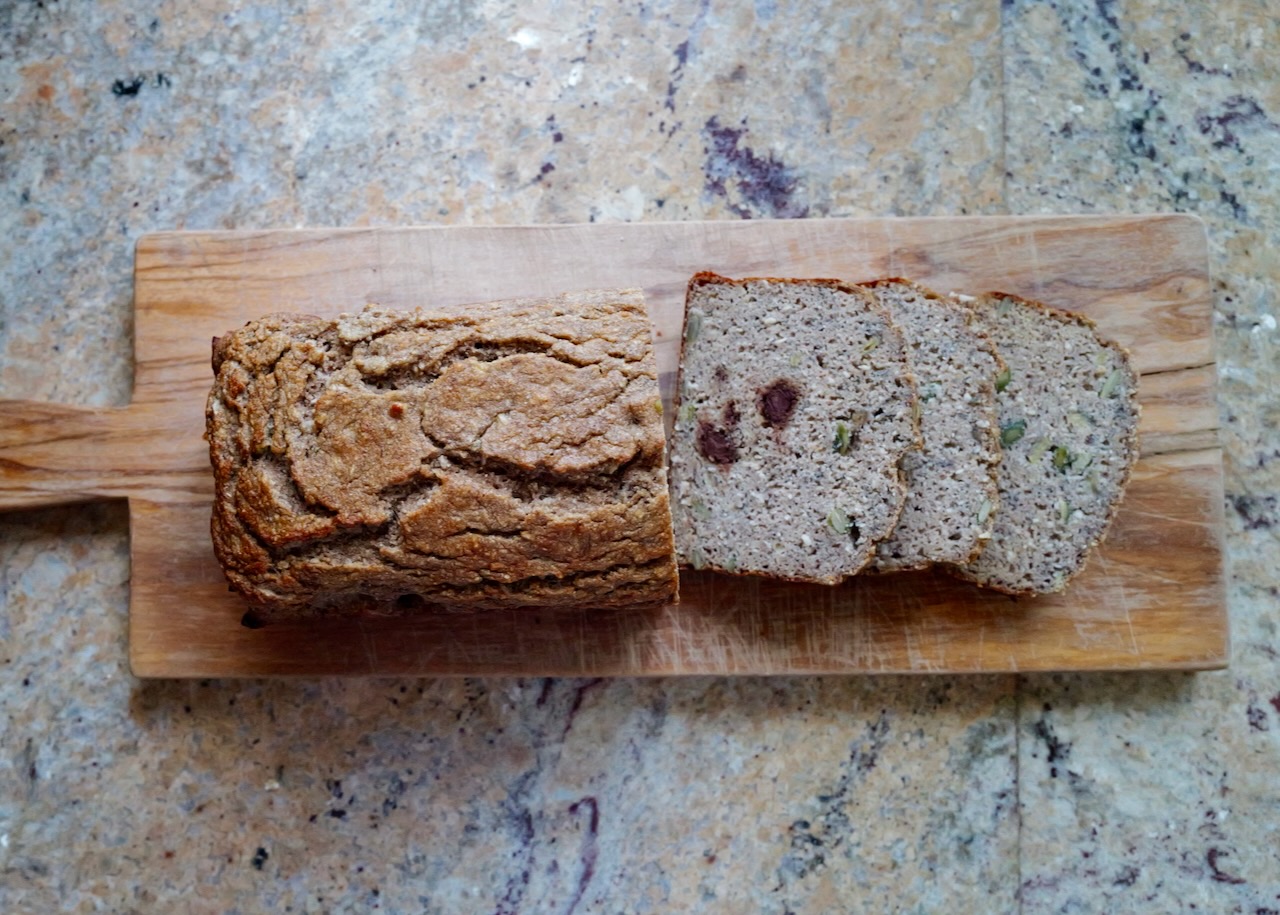 fermented buckwheat banana bread