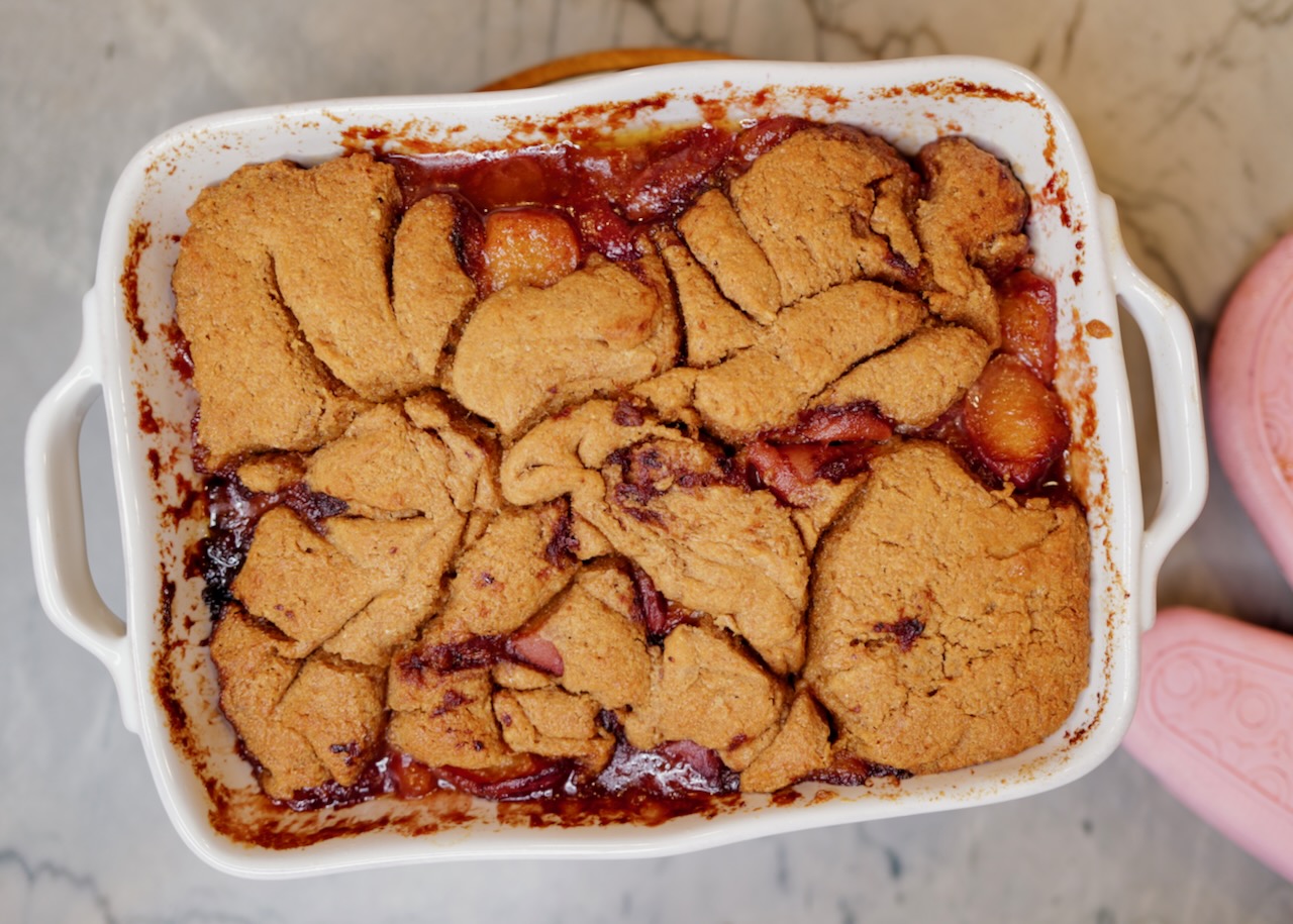 homemade peach cobbler - 2