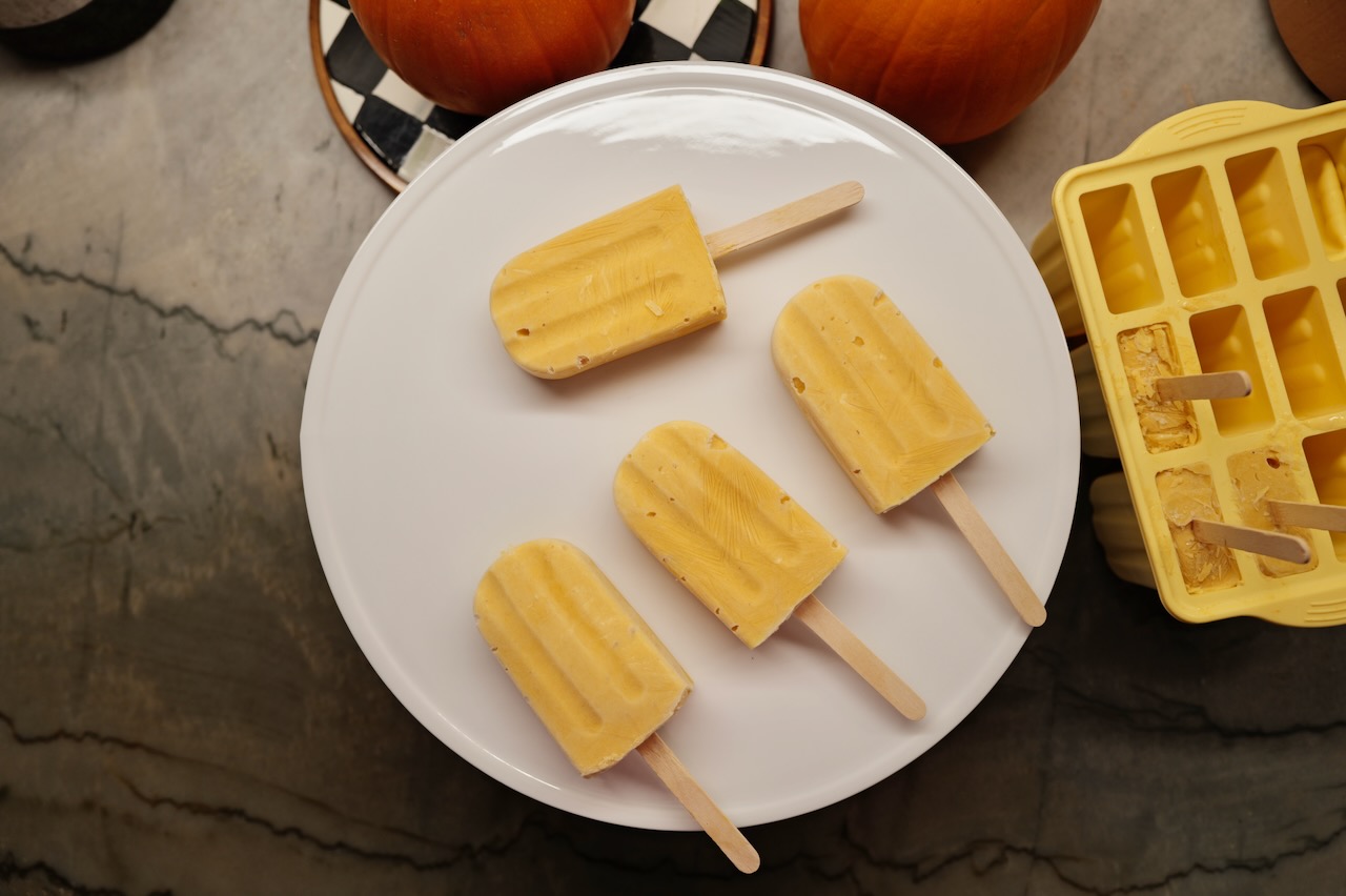 Pumpkin pie popsicles