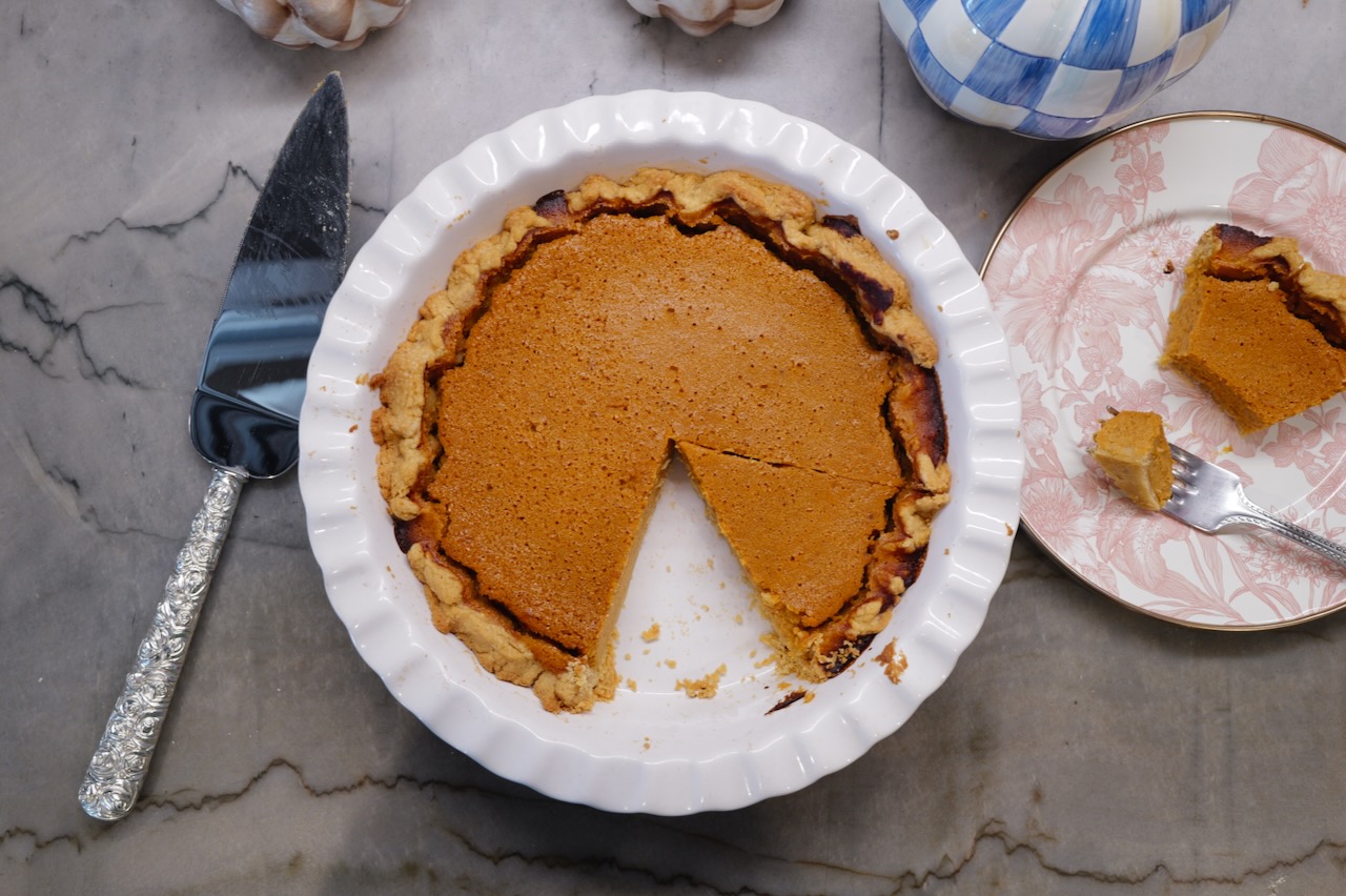 homemade pumpkin pie