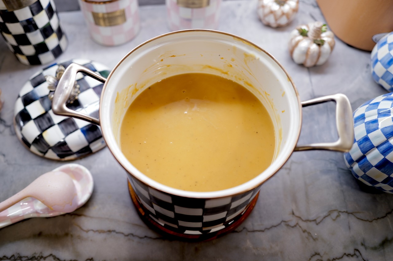 pumpkin soup recipe - gretchy thanksgiving menu