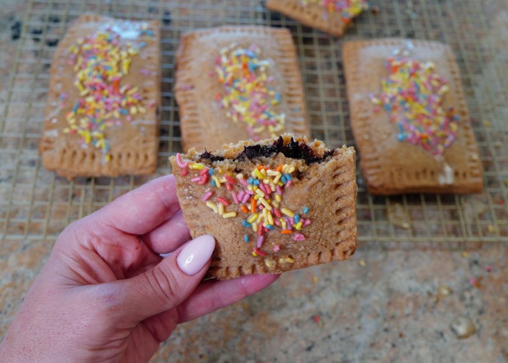 homemade pop tarts with dye free sprinkles