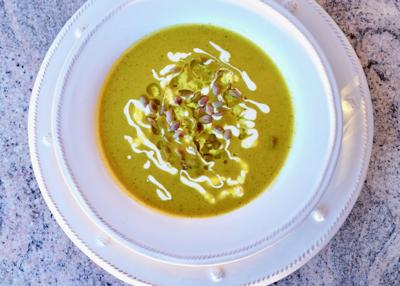 how to make pumpkin soup from scratch - chicken broth