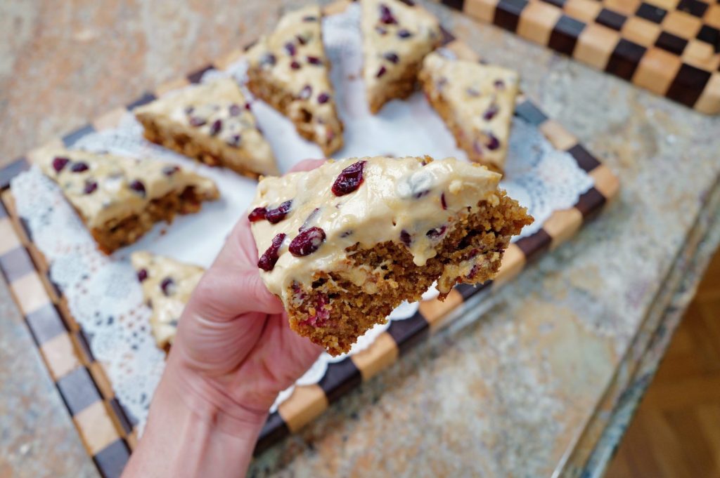 Healthy Starbucks cranberry bliss bars - copycat recipe - gretchy recipes