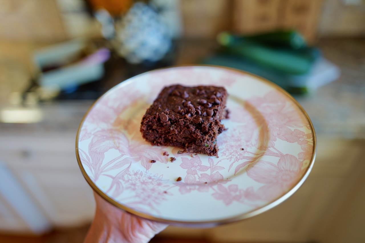 gluten free zucchini brownies - healthy