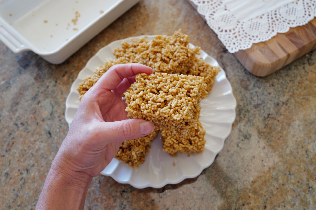 rice krispies treats from scratch - gretchy